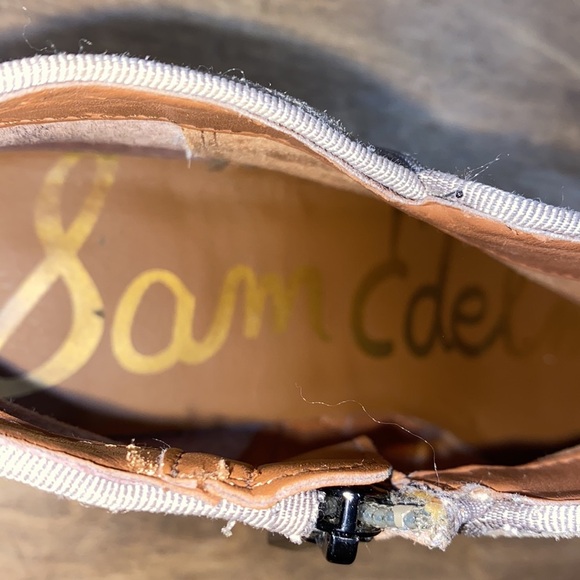 Sam Edelman 9M tan leather ankle booties - Picture 10 of 11